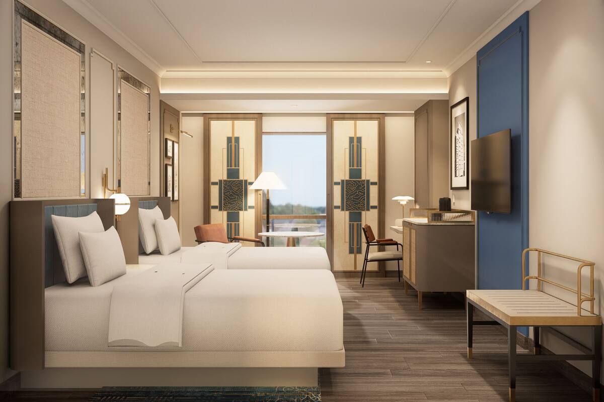 Junior Suite, 2 Twin Beds | Minibar, in-room safe, desk, blackout drapes
