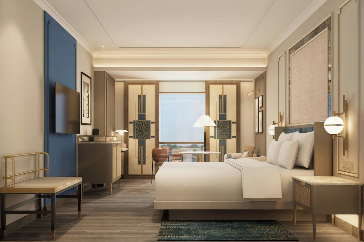Minibar, in-room safe, desk, blackout curtains