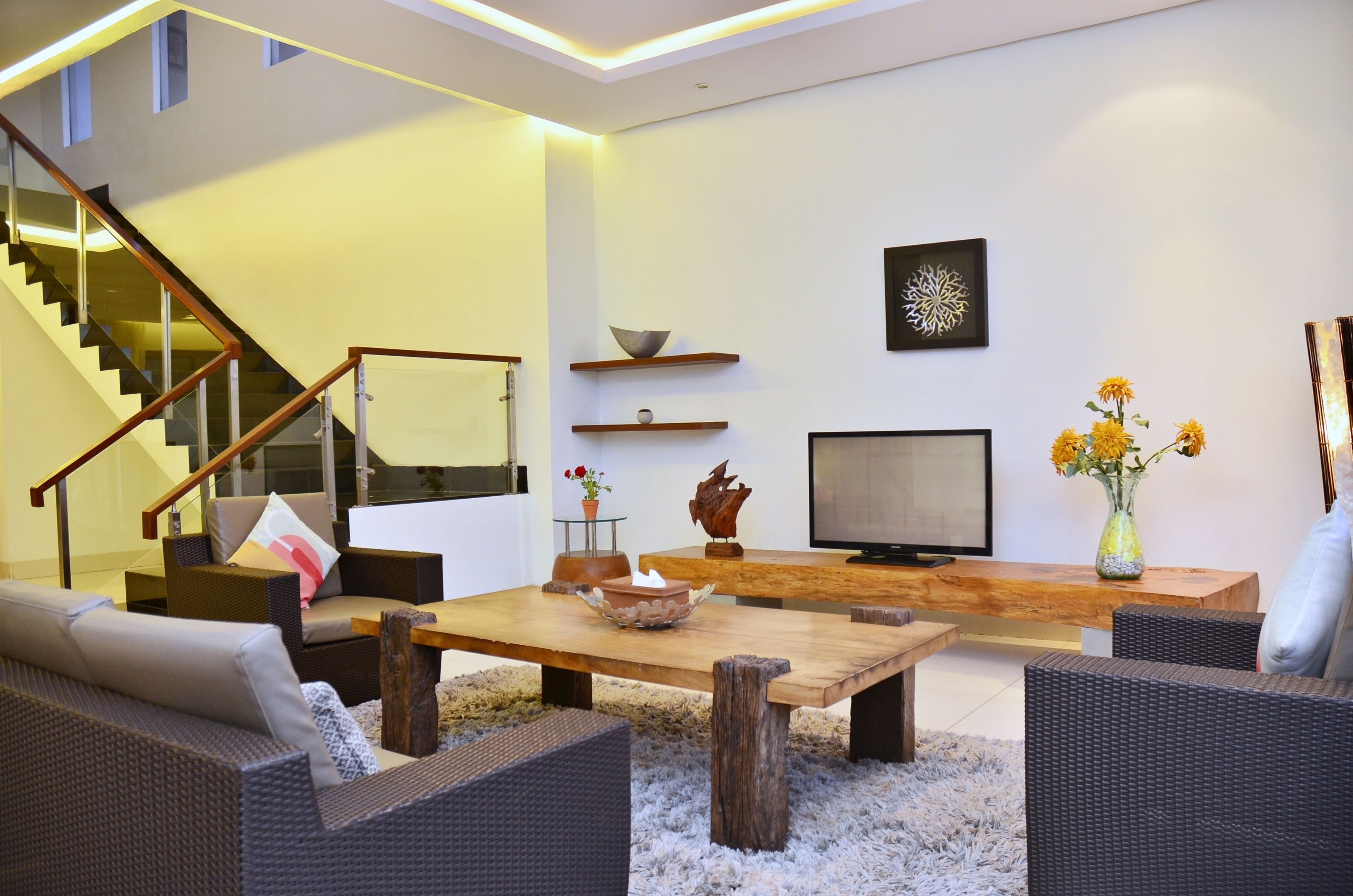 別墅, 4 間臥室, 私人泳池 | 客廳 | 40 吋等離子電視連衛星電視頻道、電視、DVD 播放機