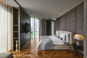 Literie de qualité supérieure, couette en duvet d'oie, minibar