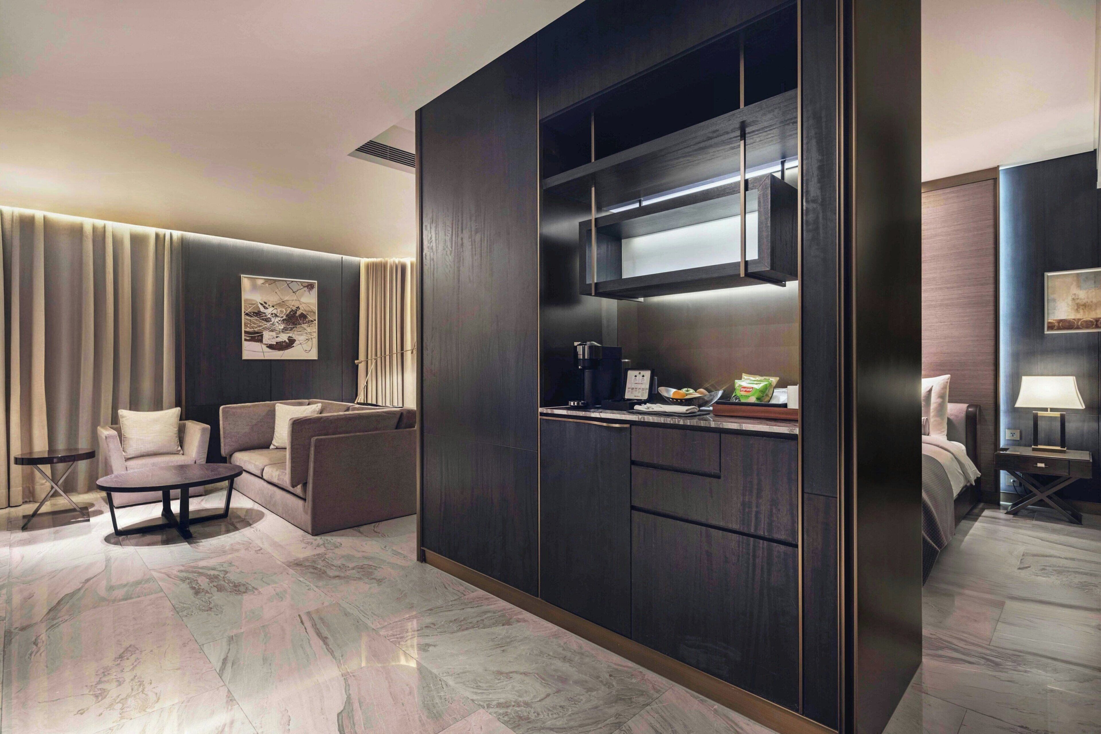 premium bedding, down duvets, minibar, in-room safe