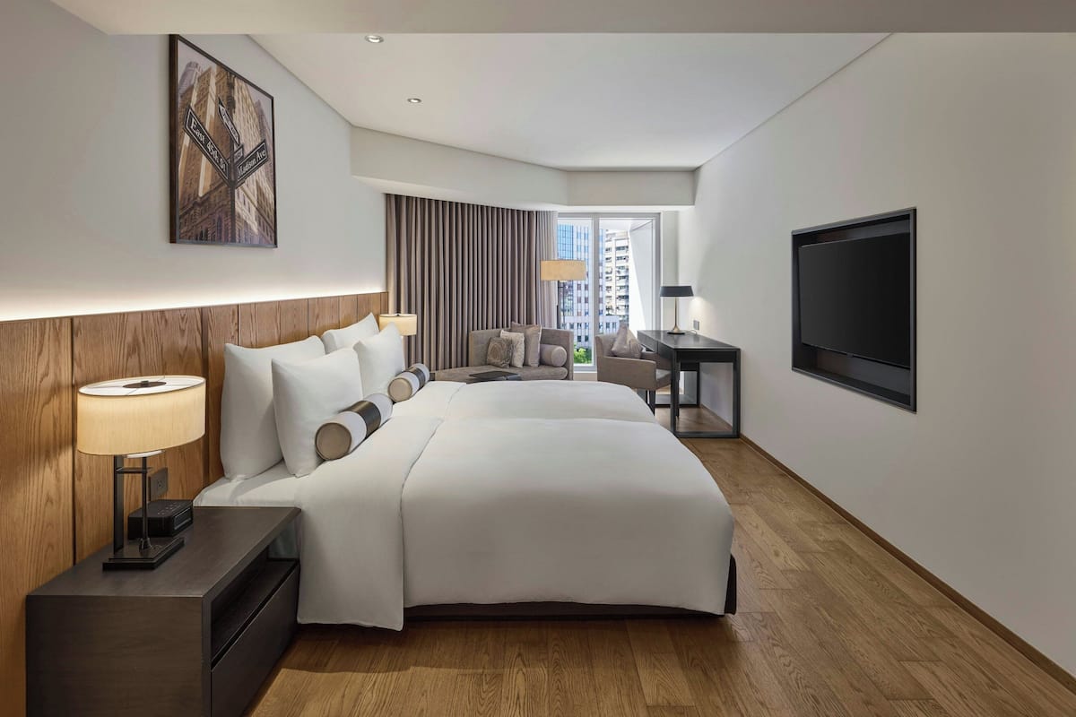 클래식룸, 싱글침대 2개, 시내 전망 | 고급 침구, 오리/거위털 이불, 미니바, 객실 내 금고