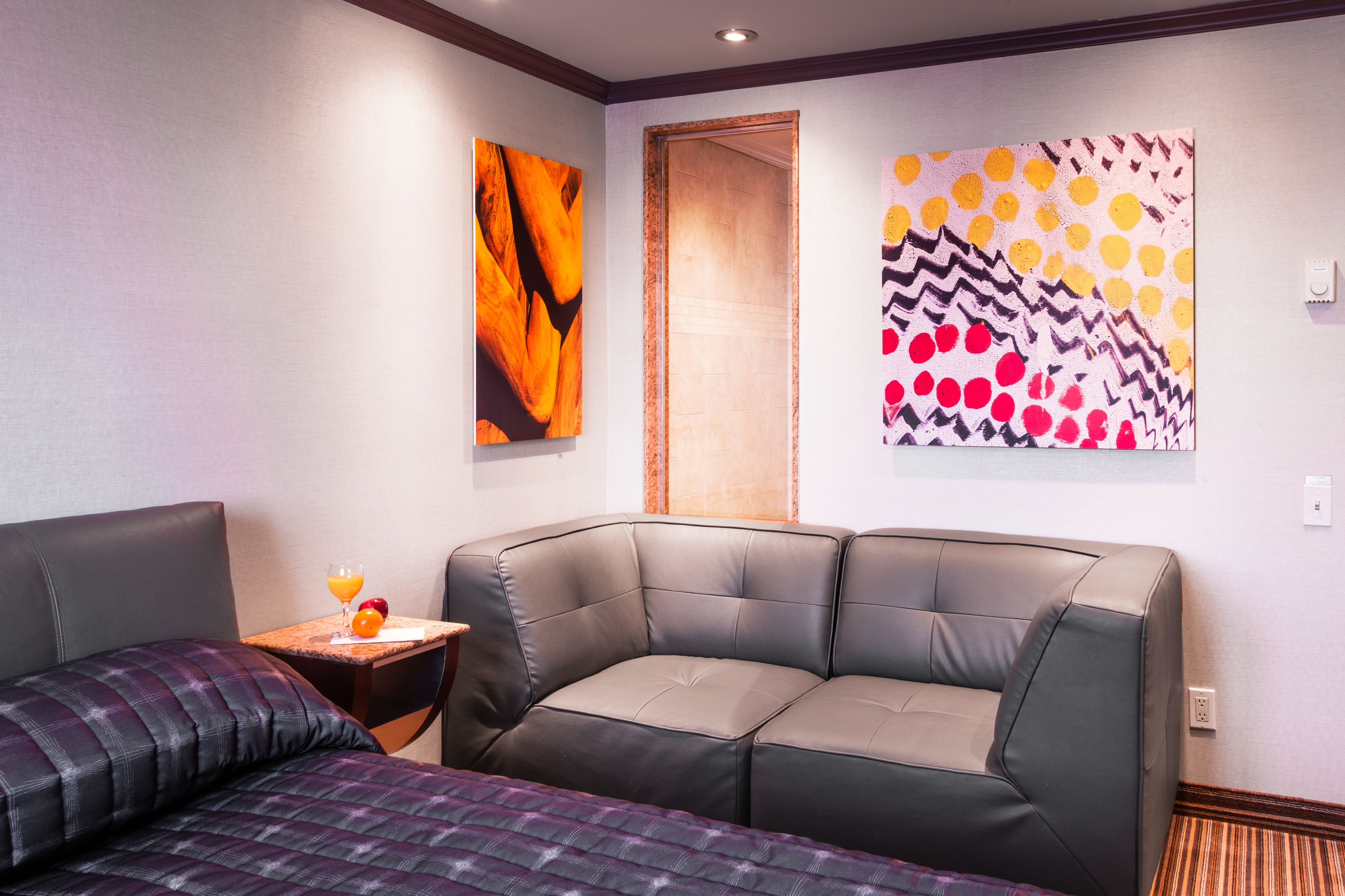 Phòng Deluxe, 1 giường cỡ queen, hút thuốc | Khu phòng khách | TV màn hình phẳng 