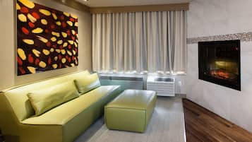 Suite ejecutiva, 1 cama King size | 1 habitación, cortinas blackout y tabla de planchar con plancha
