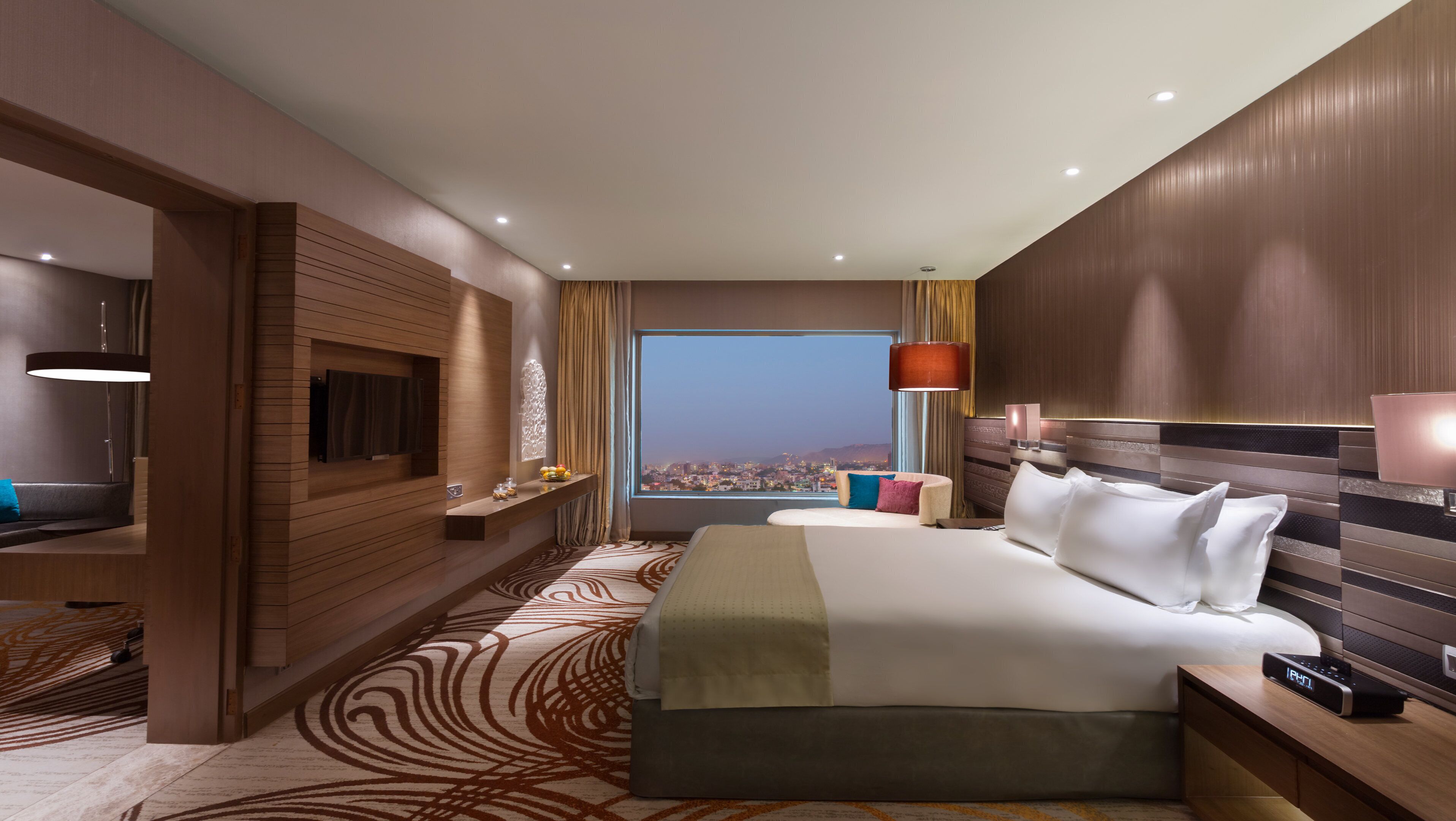 Minibar, in-room safe, desk, blackout curtains