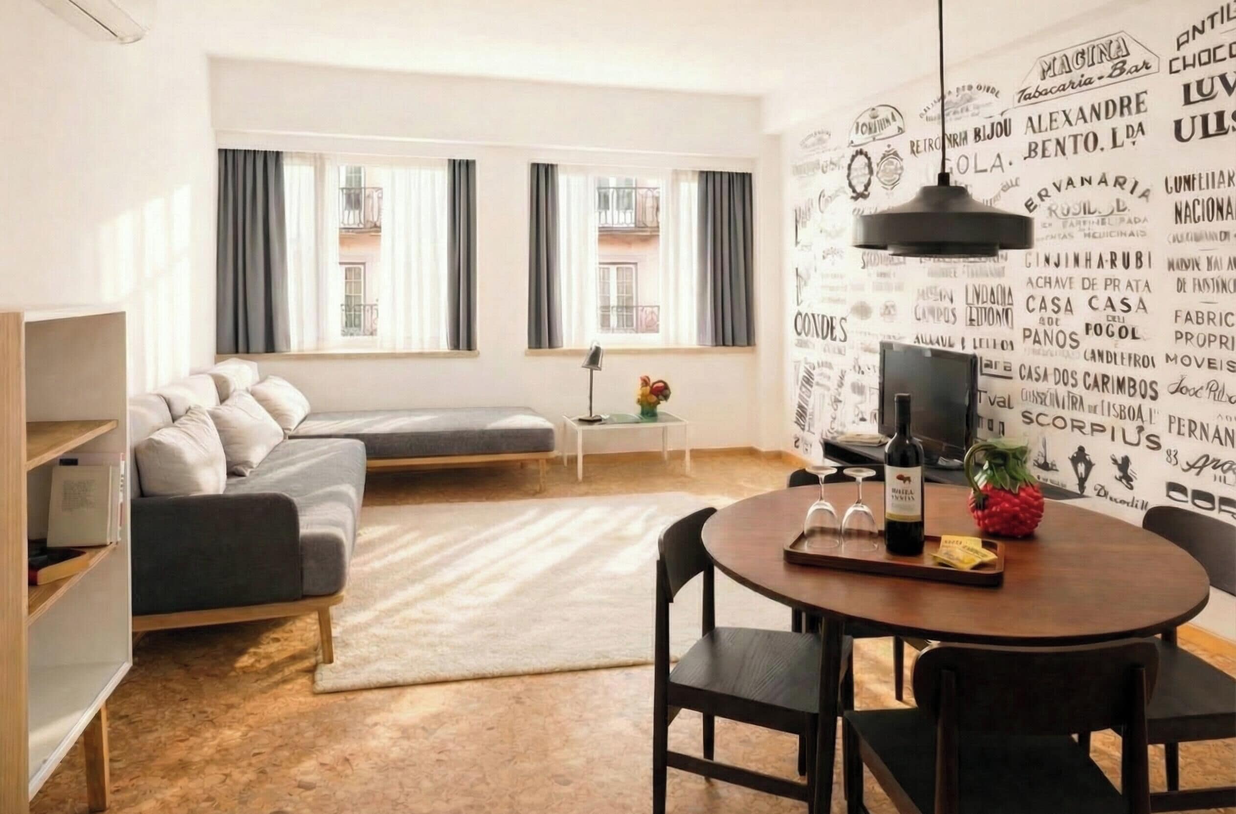 Apartment, 1 Schlafzimmer | Wohnbereich | 32-Zoll-Flachbildfernseher mit Kabelempfang, LCD-Fernseher