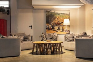 Sitteområde i lobbyen