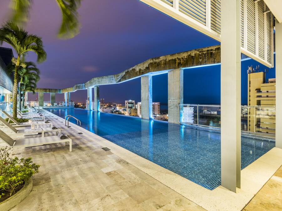 Outdoor pool, open 10:00 AM to 8:00 PM, sun loungers