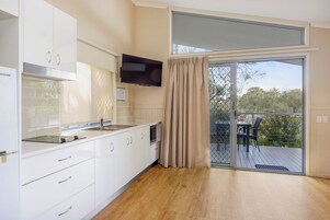 Superior Cabin - Sleeps 2 | Private kitchen | Full-size fridge, microwave, stovetop, electric kettle