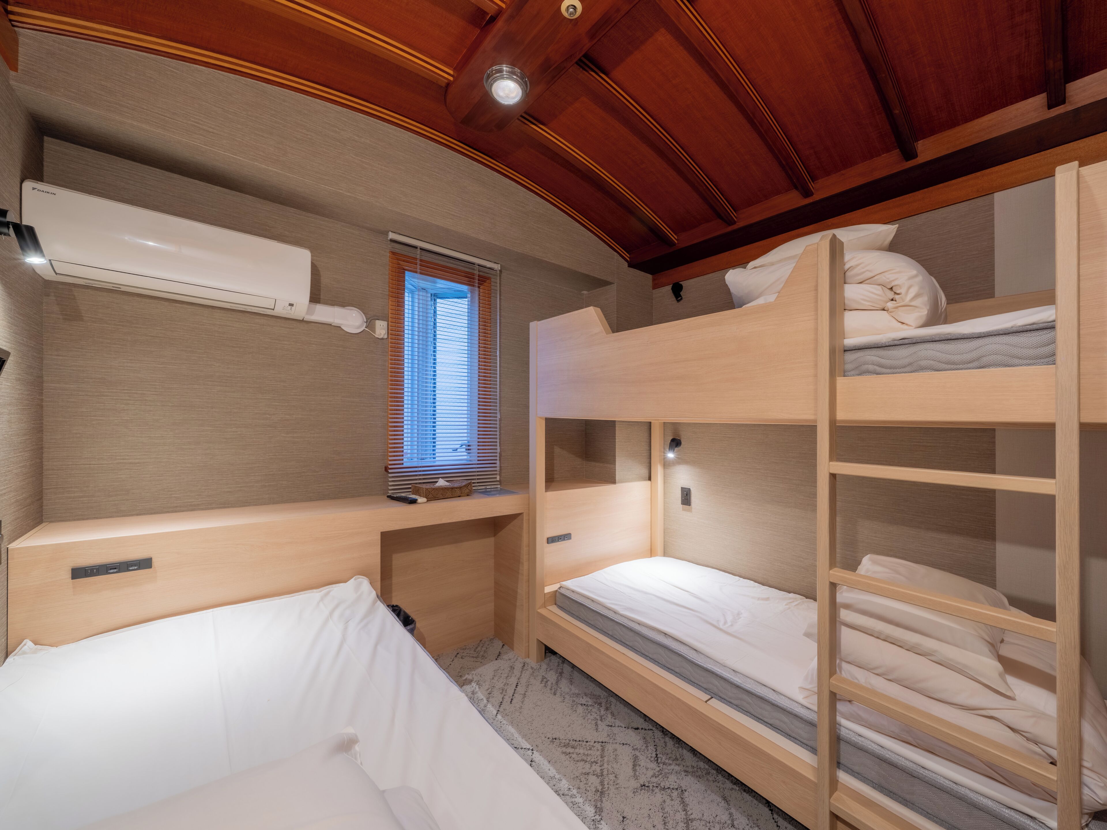 Triple Room, Men only, Shared Bathroom