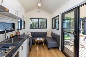 Premium Tiny Home - Sleeps 2 - Dog Friendly | Living area | LCD TV, DVD player