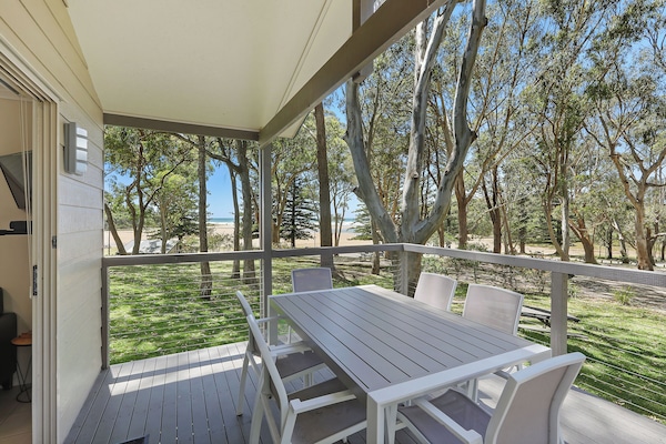 Superior huisje (- Sleeps 5 - Dog Friendly) | Uitzicht vanaf balkon
