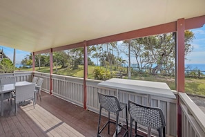 Deluxe Cabin - Sleeps 5 - Dog Friendly | Balcony view - Reflections Nambucca Heads - Holiday Park (Nambucca Heads)