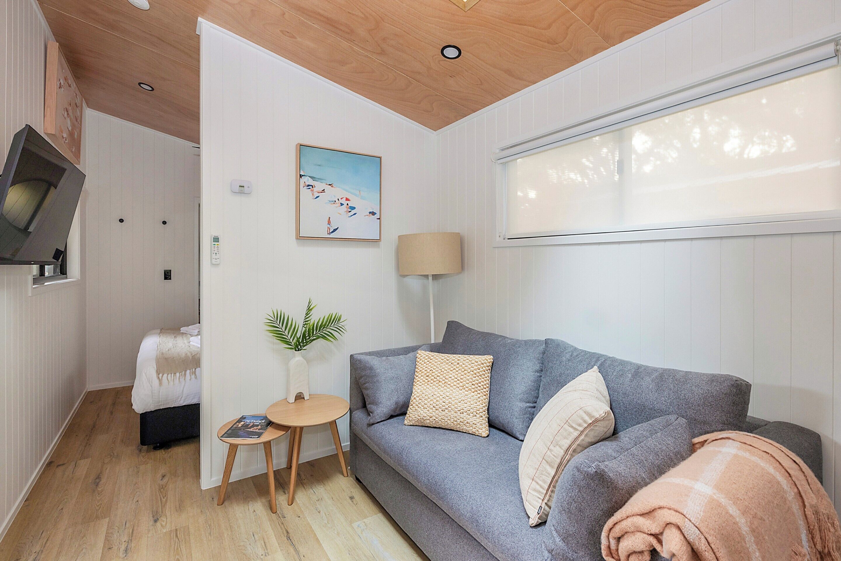 Premium Tiny Home - Sleeps 2 | Living area | 0-cm LCD TV with digital channels, TV