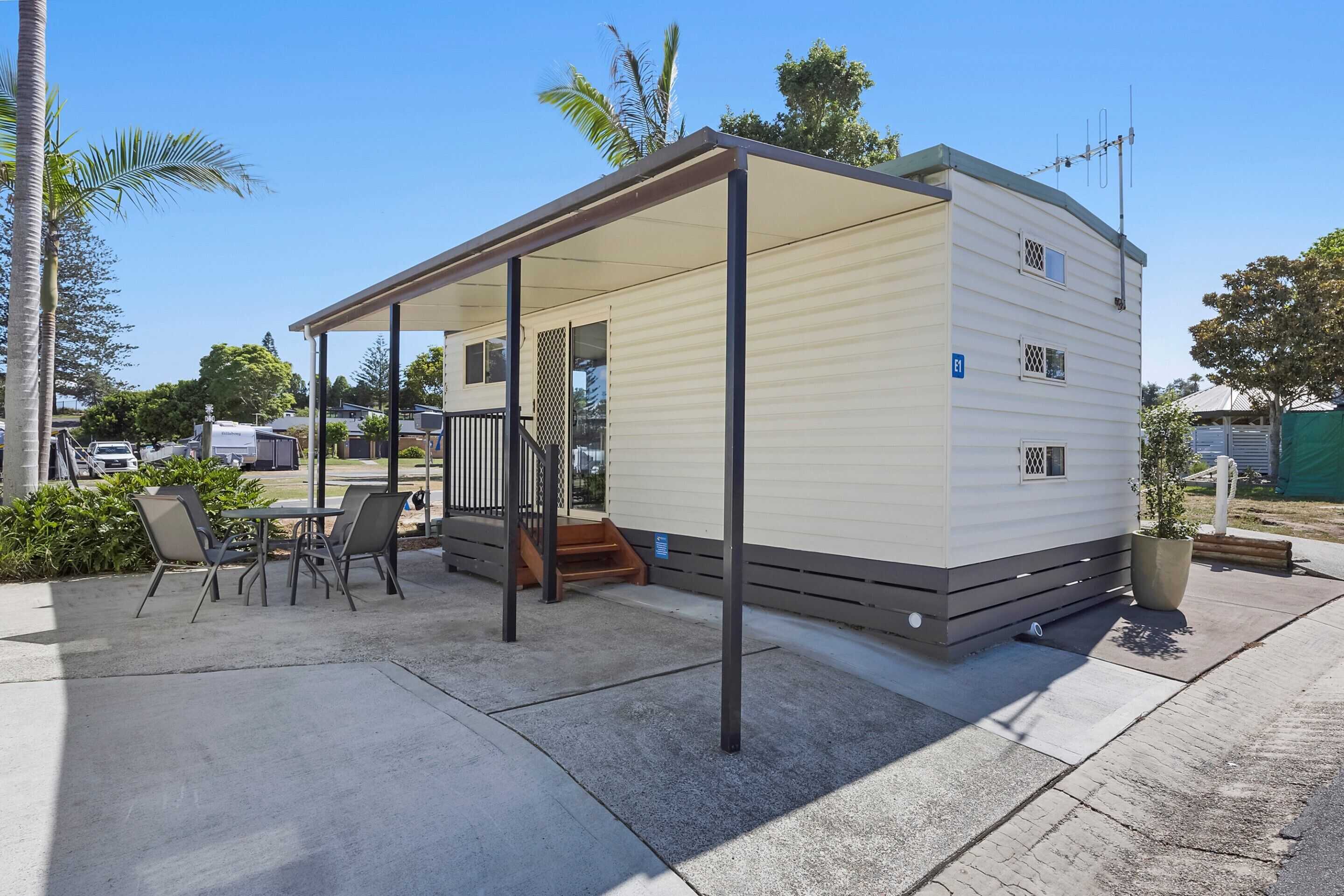 Economy-hytte (Open Plan) | Terrasse/gårdhave