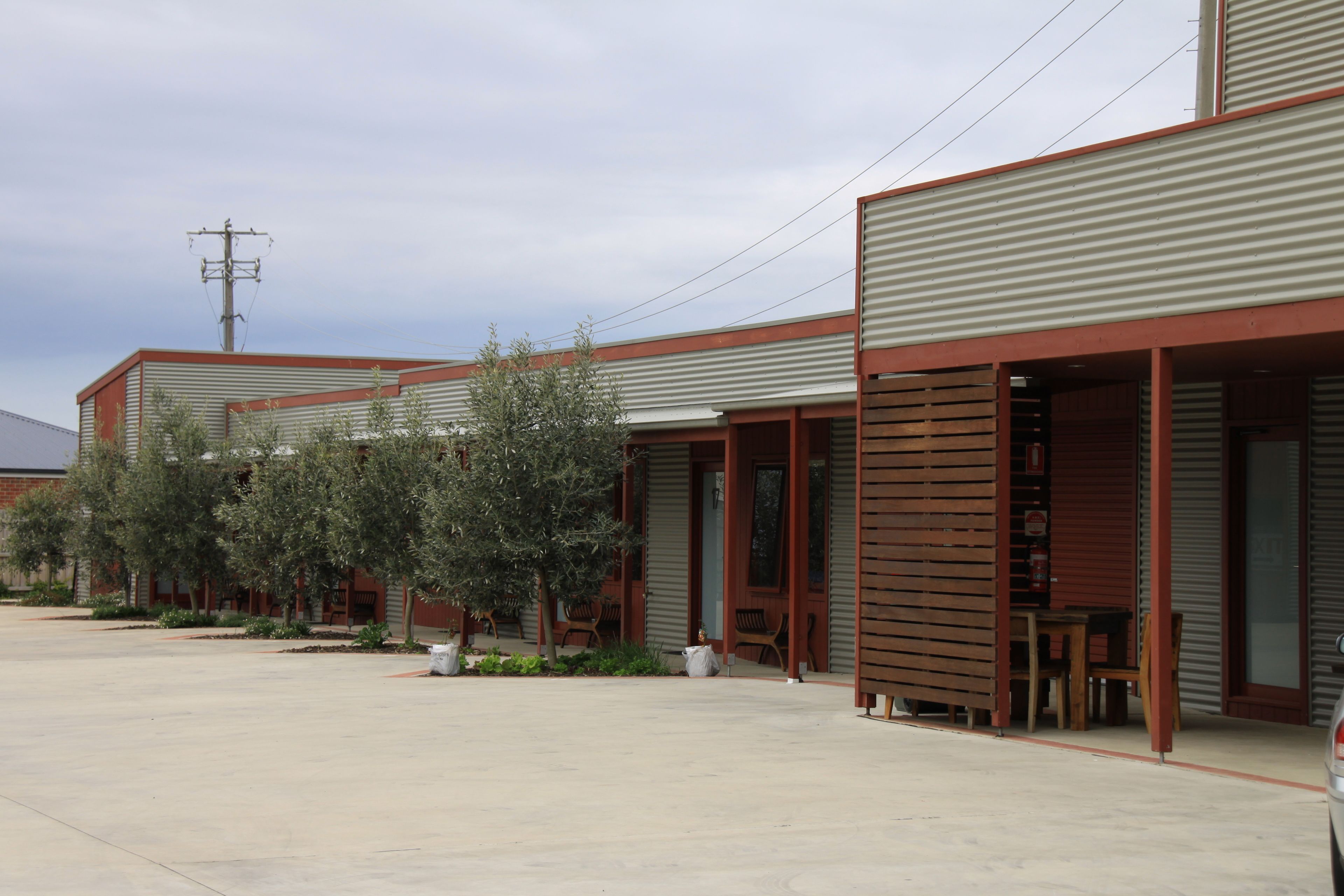 Overnatningsstedets facade