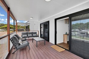 Superior Cabin - Sleeps 2 | Terrace/patio - Reflections Seal Rocks - Holiday Park (Seal Rocks)