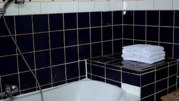 Free toiletries, hair dryer, towels