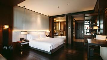 Premium bedding, free minibar items, in-room safe, iron/ironing board