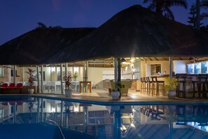 Outdoor pool, sun loungers - St Lucia Safari Lodge (St. Lucia)