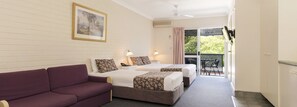 Twin Share Room, Non Smoking, Kitchenette (1 Night Special) | Minibar, in-room safe, desk, iron/ironing board
