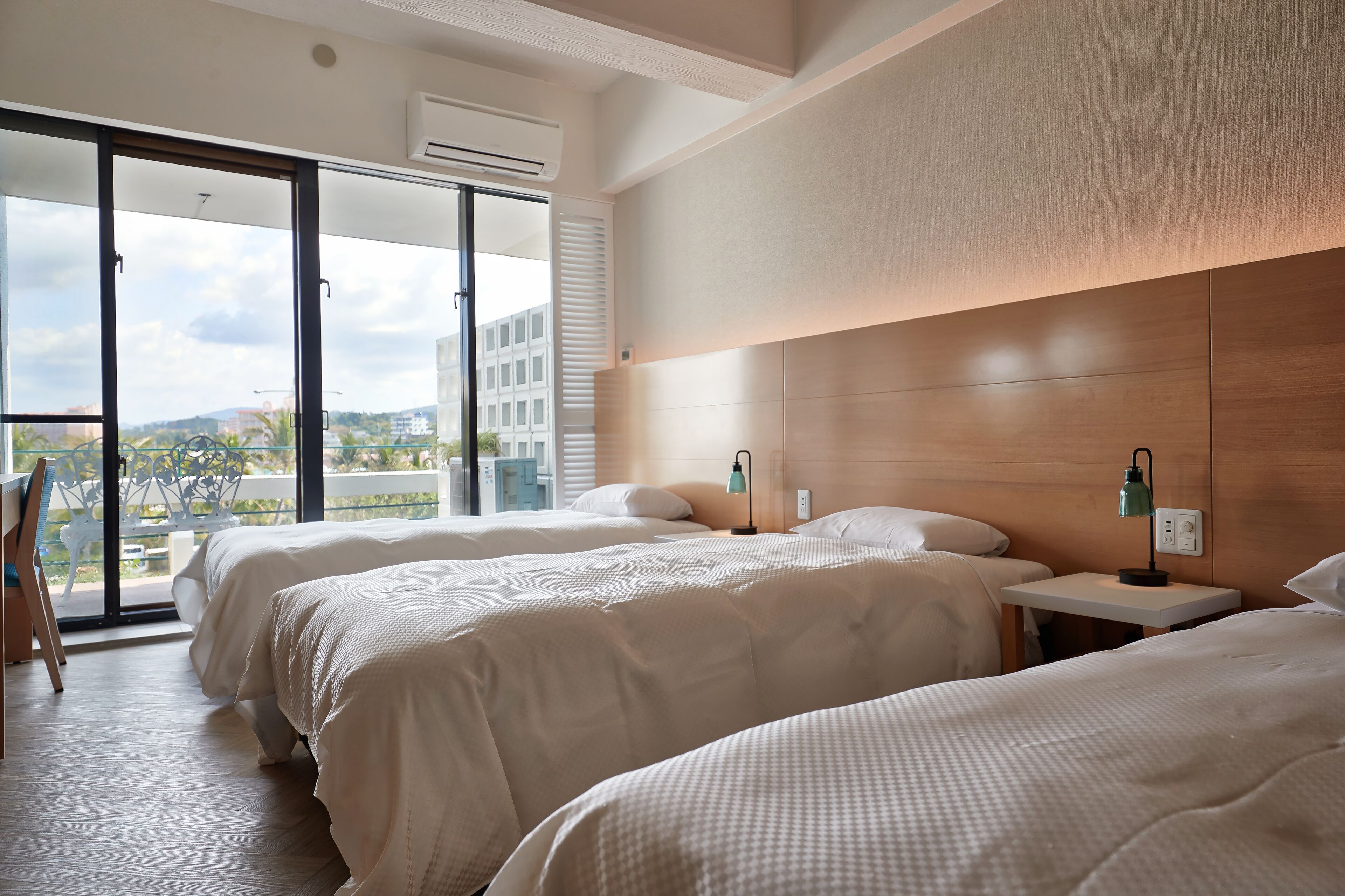 [ocean view] triple room, 45 sqm | 1 bedroom, in-room safe, desk, blackout curtains