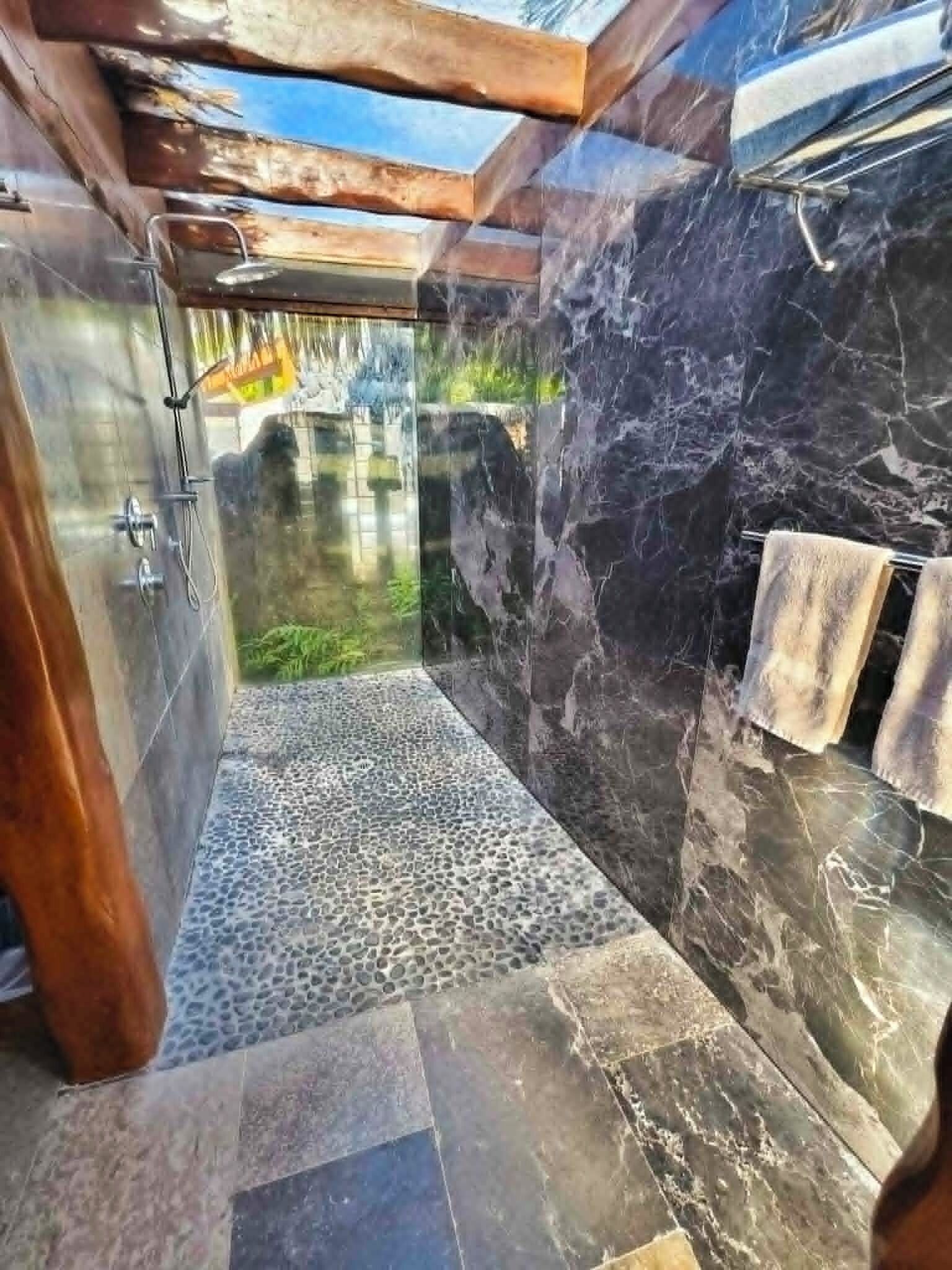 Luxury-Villa, 1 Schlafzimmer, eigener Pool, Strandnähe | Badezimmer