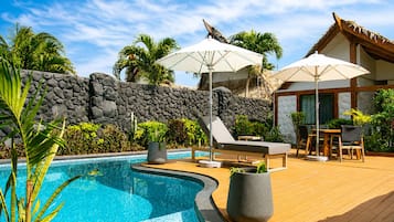 Luksusvilla, 2 soverom, privat basseng, ved strandkanten | Privat basseng