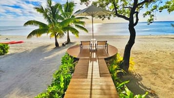 Luxury Villa, 1 Bedroom, Private Pool, Beachfront | Terrace/patio