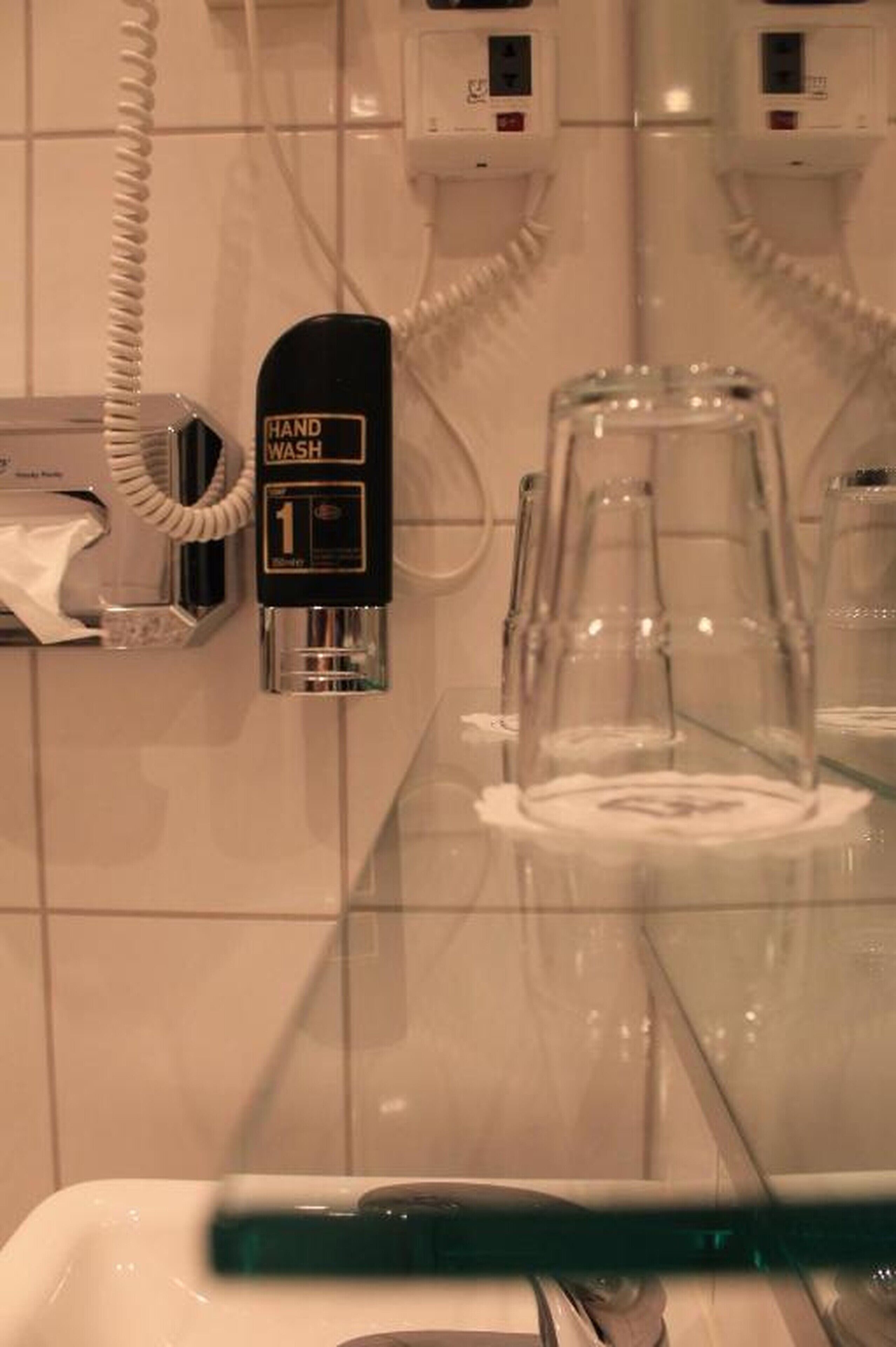 free toiletries, hair dryer, towels