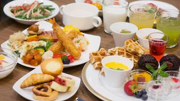 Daily buffet breakfast for a fee