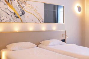 Kamar Twin | Meja kerja, kedap suara, setrika/meja setrika, dan Wi-Fi gratis