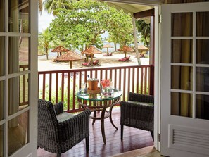 Chambre, vue océan, en front de mer | Terrasse/Patio