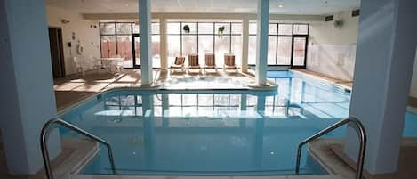 Indoor pool, outdoor pool