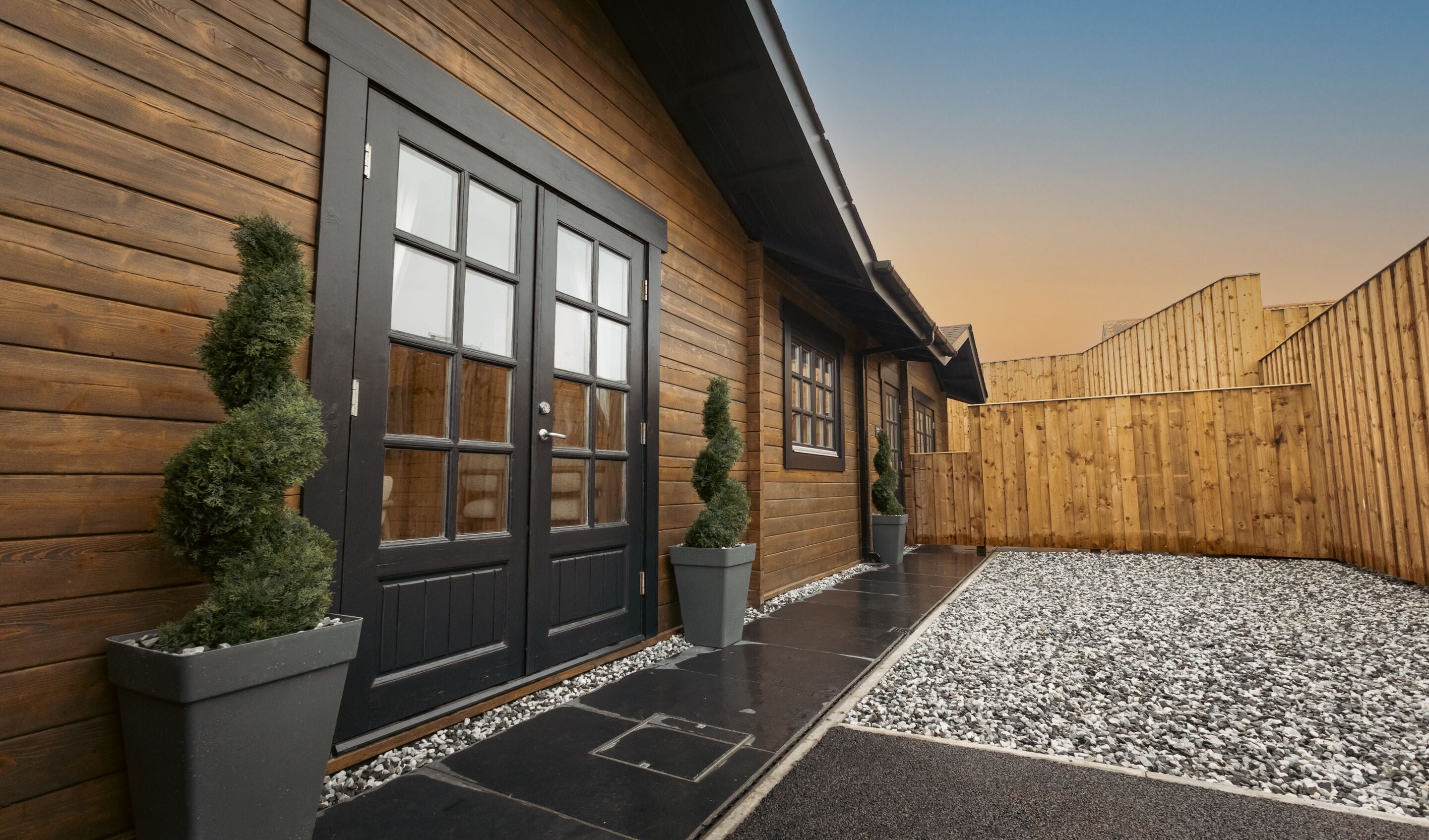 Luxe huisje, gedeelde badkamer | Exterieur