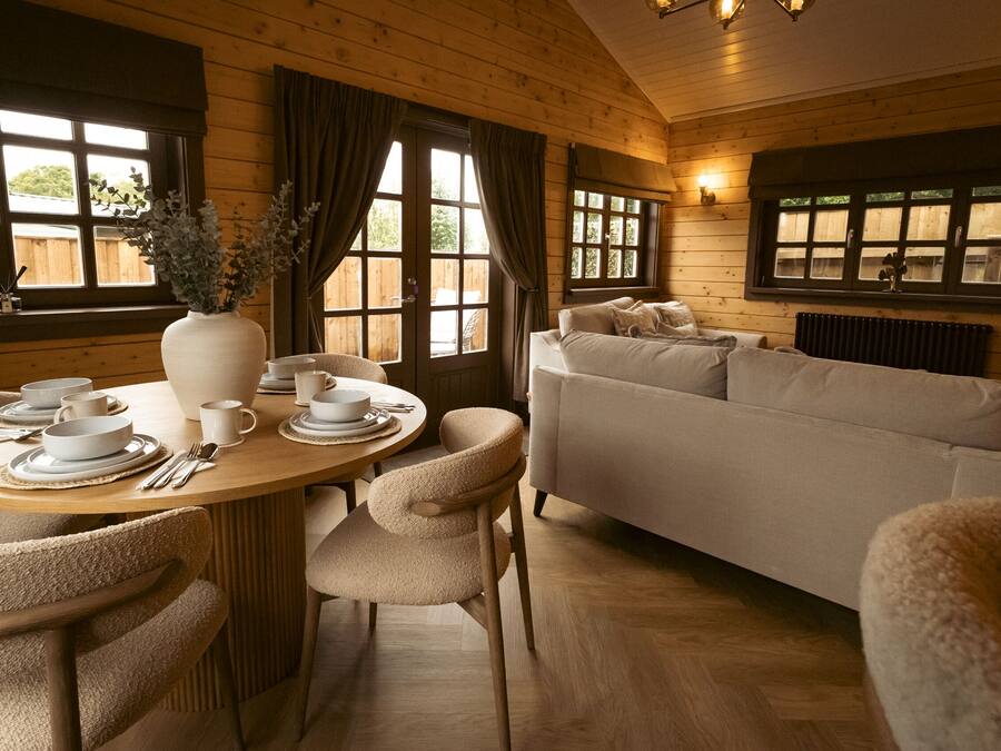 Cabana superluxo, banheiro compartilhado | Opções para refeição