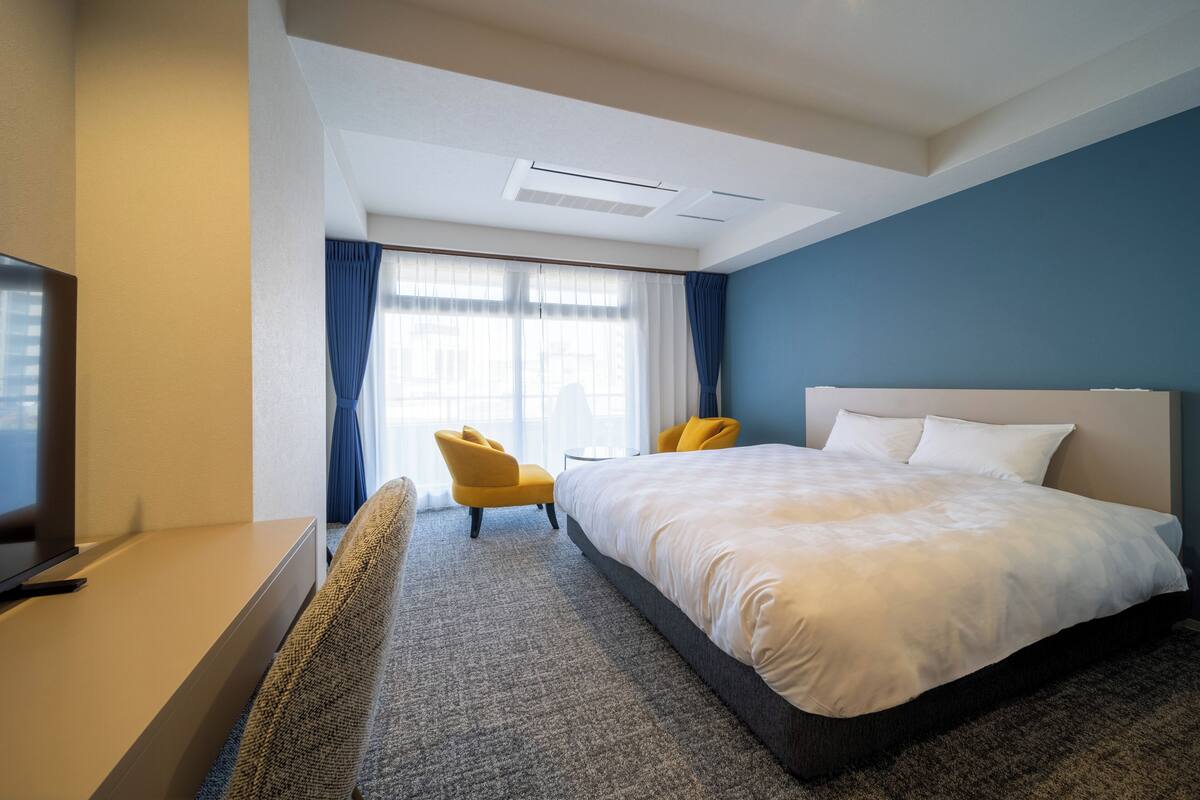 Deluxe tweepersoonskamer, niet-roken | Een bureau, gratis wifi, beddengoed