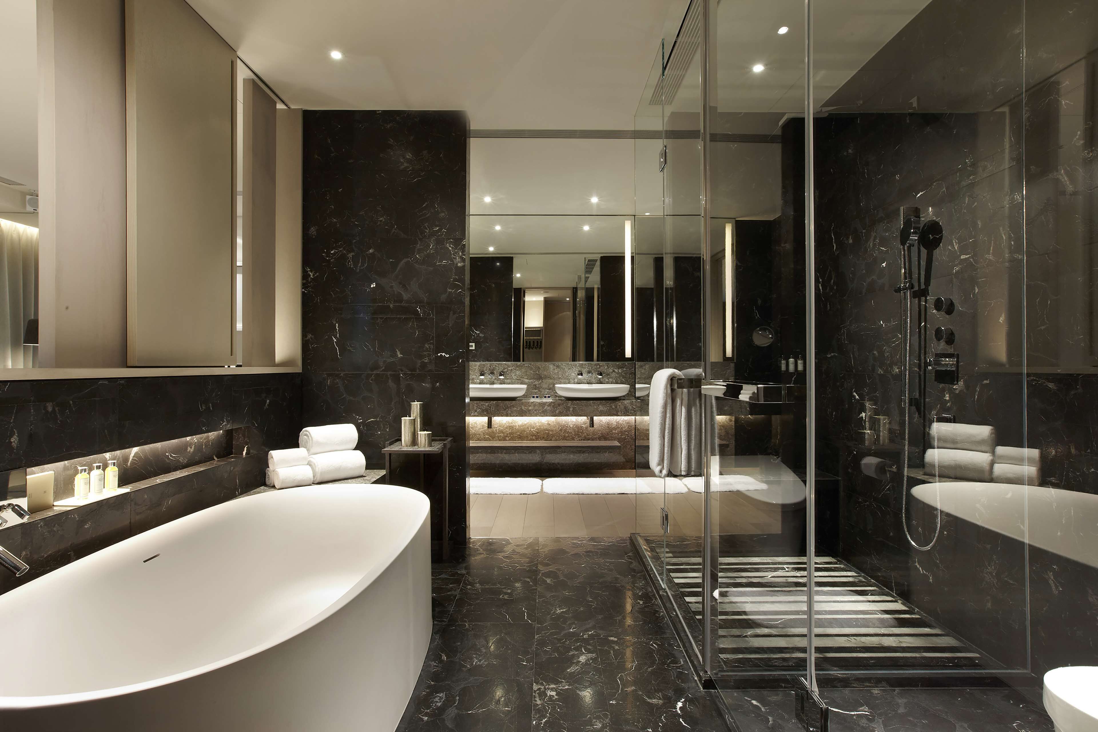 suite, 1 king bed (humble house) | bathroom shower