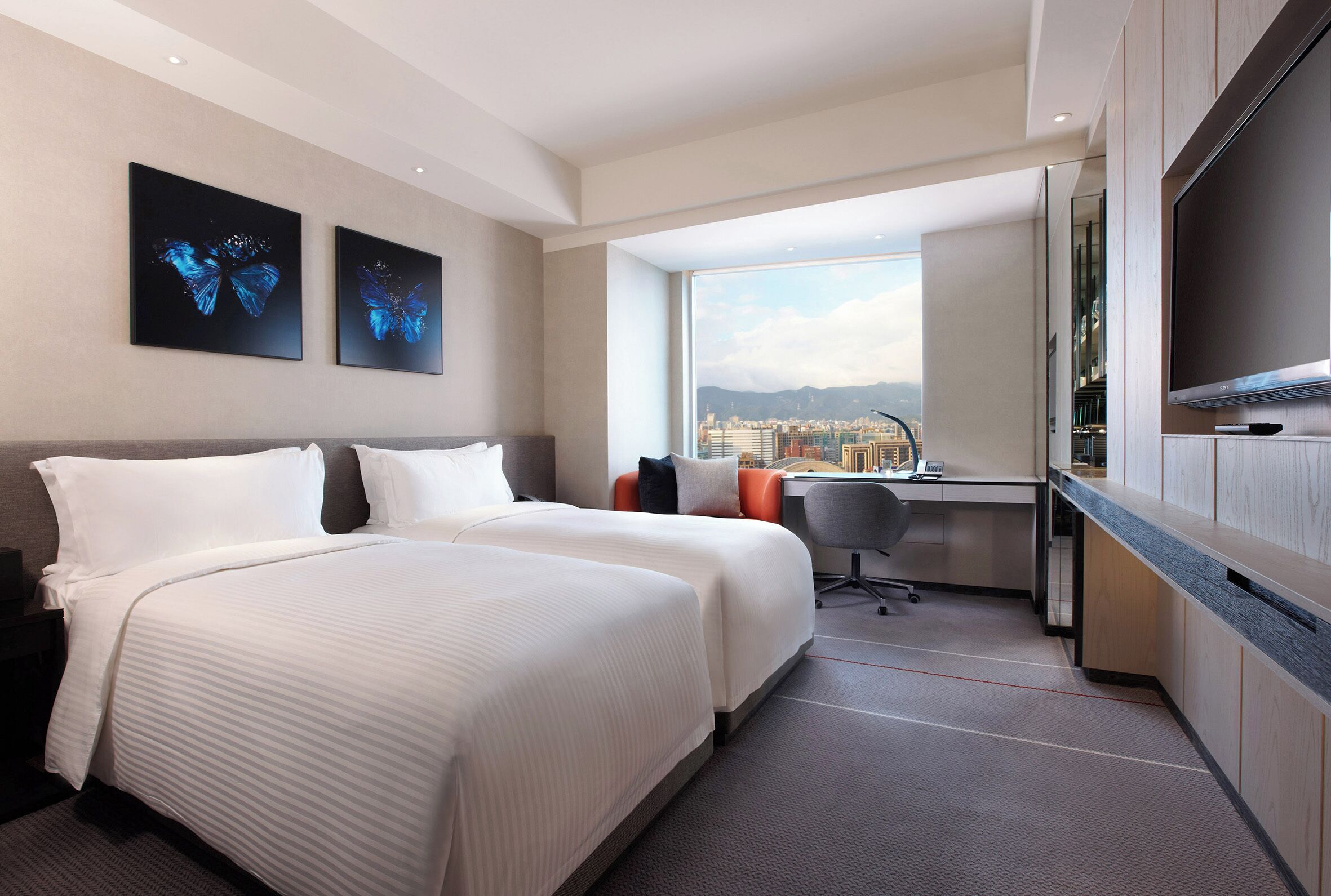 In-room safe, desk, blackout curtains, soundproofing