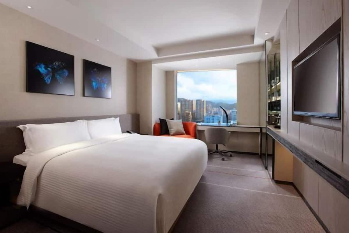 In-room safe, desk, blackout curtains, soundproofing