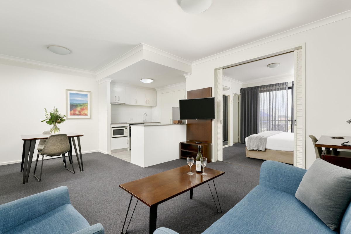 One Bedroom Superior Apartment | Living area | 43-inch Smart TV with digital channels, TV