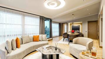 Presidential Suite | Living area | 43-inch Smart TV with satellite channels