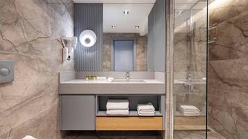 Free toiletries, hair dryer, slippers, towels