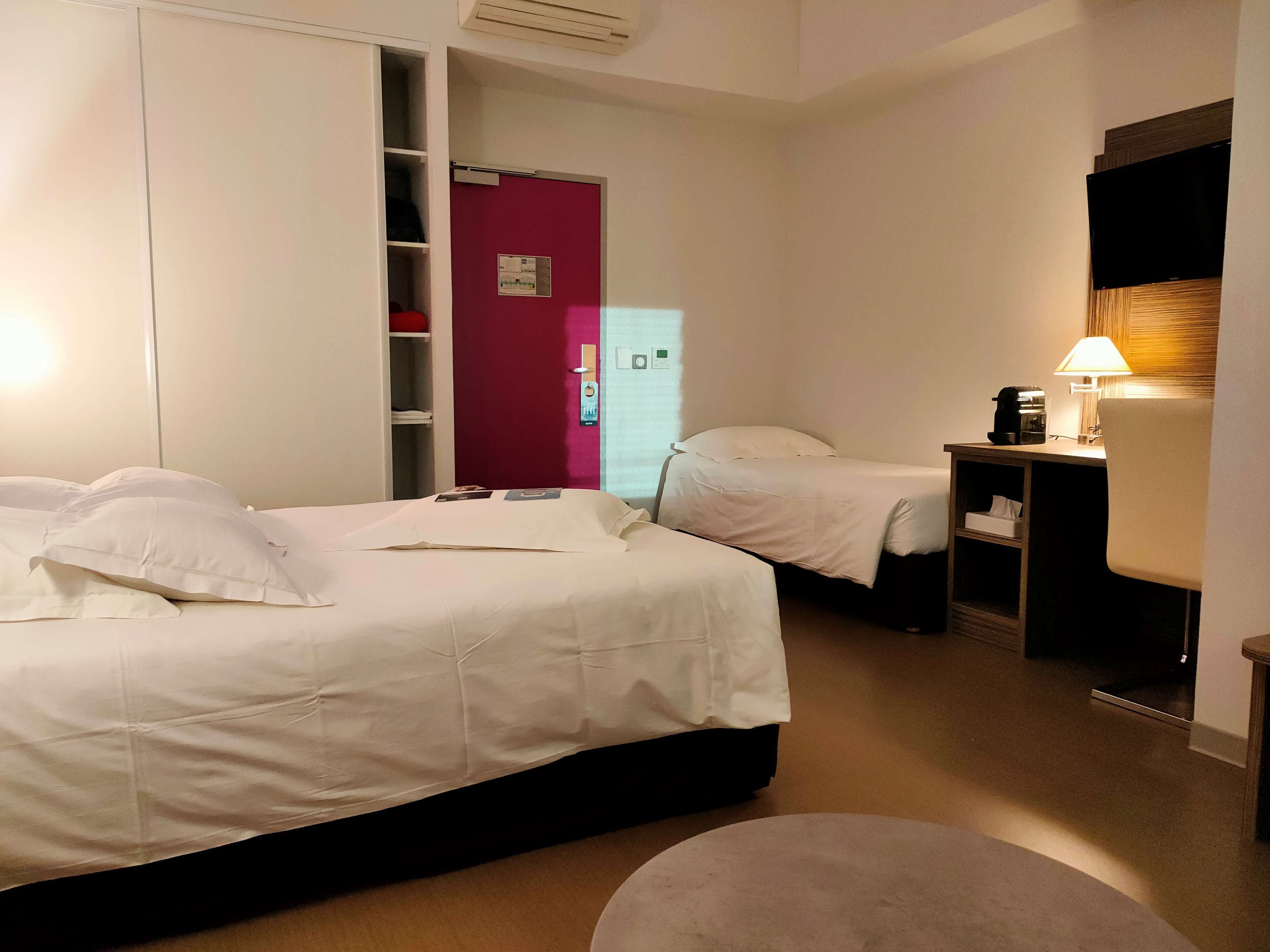 room, multiple beds (prestige) | premium bedding, desk, soundproofing, free cots/infant beds