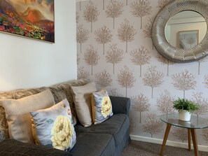 Lägenhet Comfort - eget badrum - utsikt mot trädgården (The Lodge) | Interiör