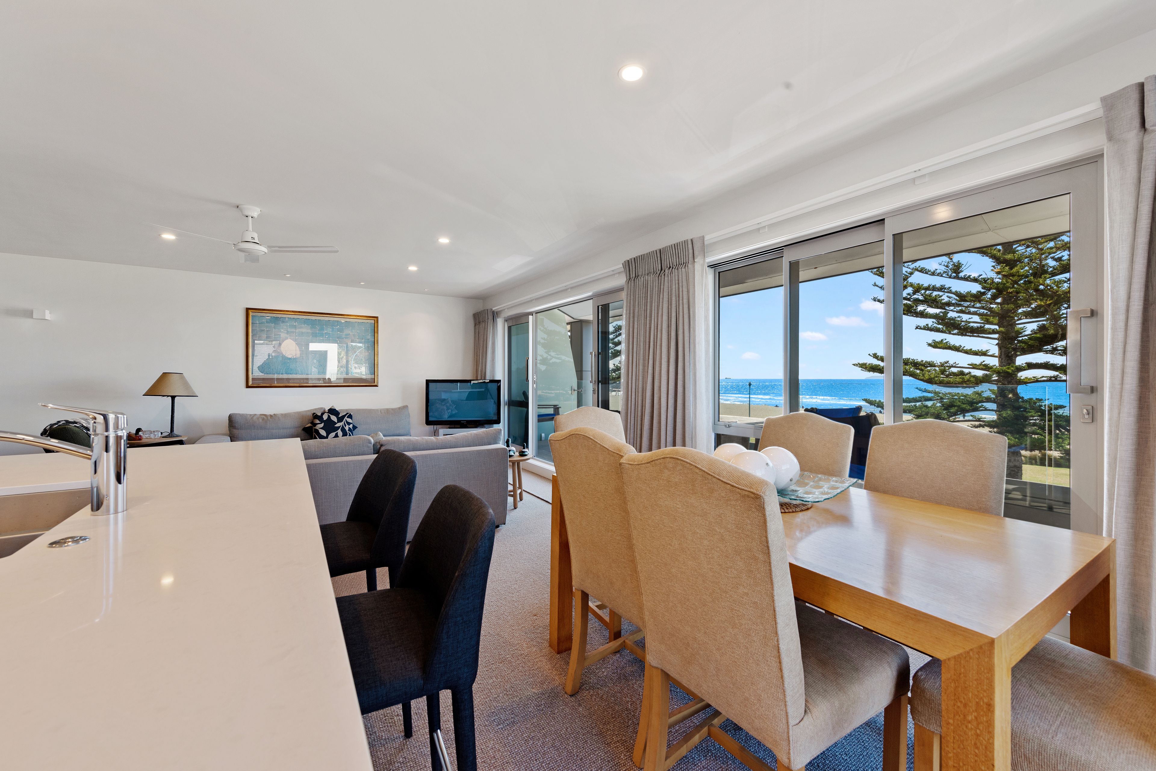 Apartment, 1 Bedroom, Ocean View | Living area | TV, DVD player
