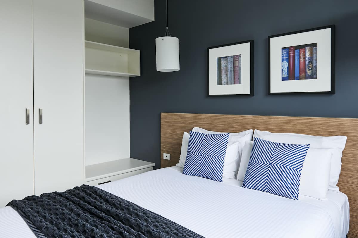 Laptop workspace, soundproofing, iron/ironing board, cribs/infant beds