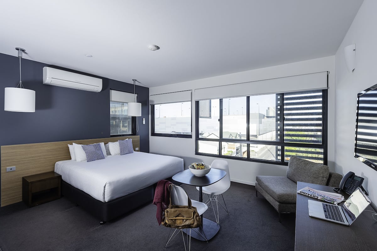 Laptop workspace, soundproofing, iron/ironing board, cribs/infant beds