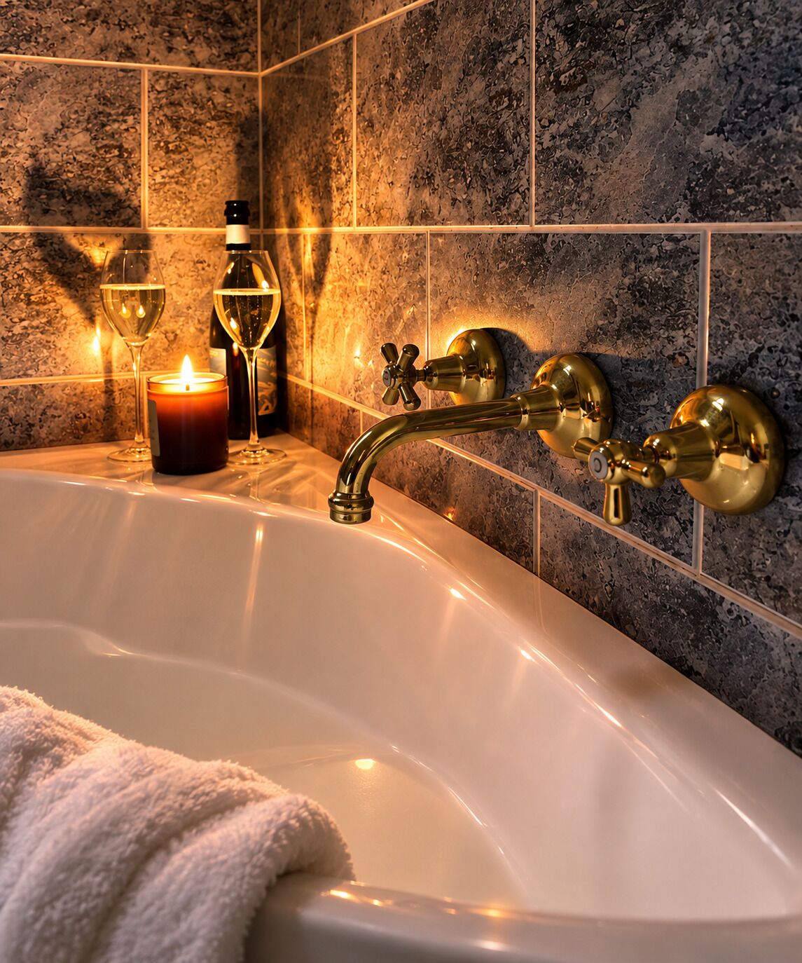 Standard Cabin, Non Smoking, Jetted Tub (Possum's Patch) | Bathroom | Shower, free toiletries, hair dryer, towels