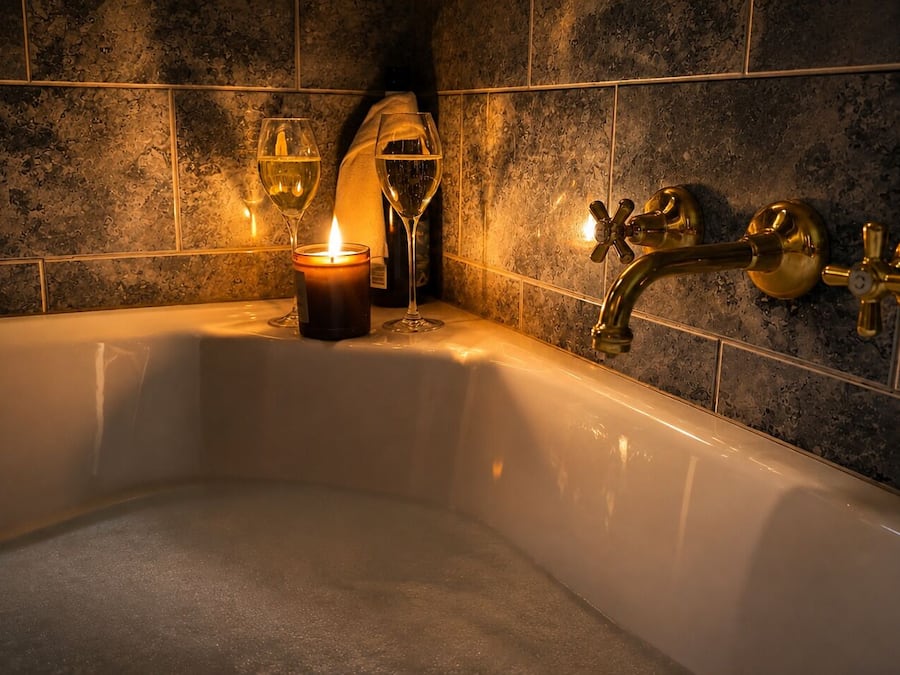 Standard Cabin, Non Smoking, Jetted Tub (Quoll's Hideaway) | Bathroom | Shower, free toiletries, hair dryer, towels